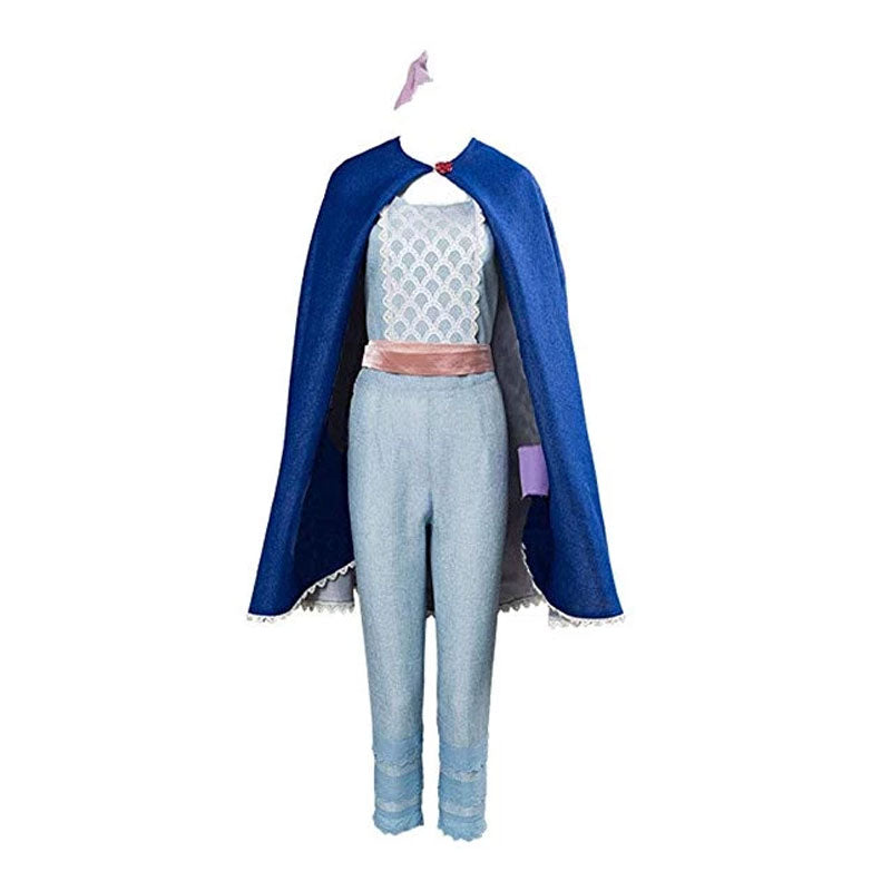 2019 Toy Story 4 Bo Peep Light Blue Suit Cape Costume Outfit Adult Halloween Cosplay - ACcosplay