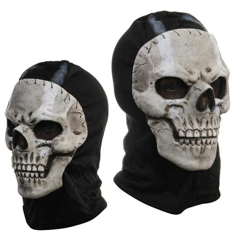  Ghost Skull Mask Full Face Unisex For War Game Outdoor Sport  Halloween Cosplay (one size, Mask) : Clothing, Shoes & Jewelry