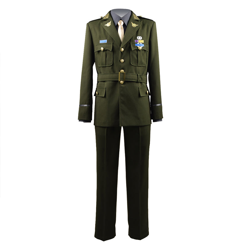 World War II Captain America Officer Cosplay Costume Soldier Uniform Suit Full Set