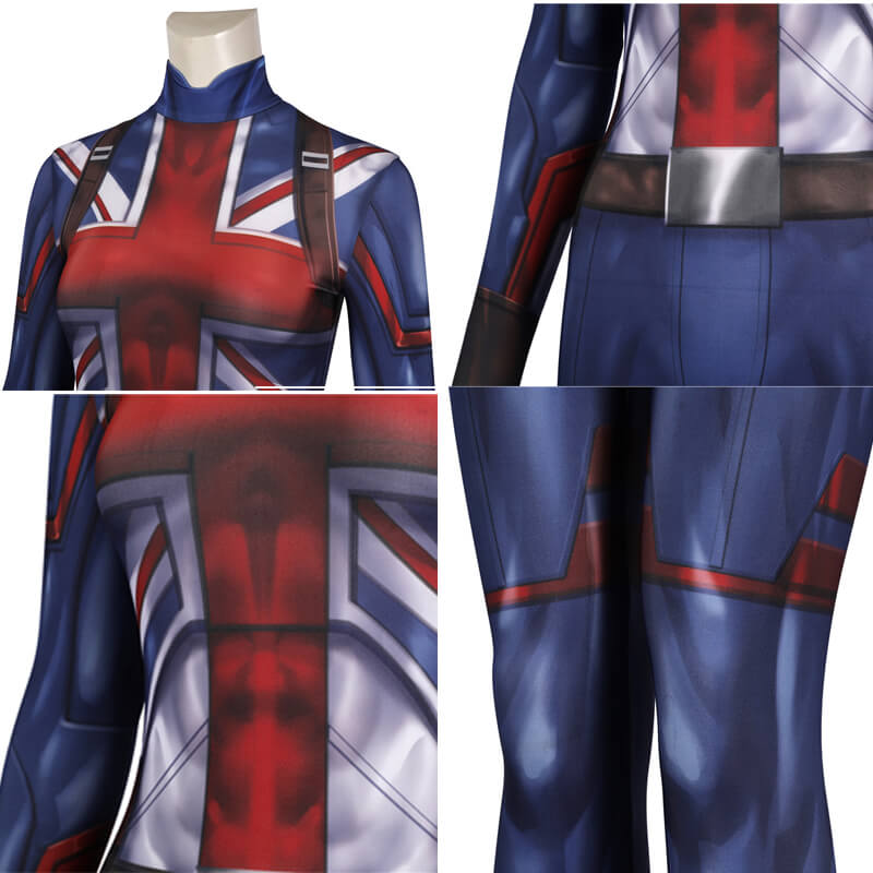 Carter Bodysuit What If Jumpsuit Peggy Carter Captain Carter Onesies Cosplay Costumes