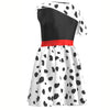 Kids Cruella Dress 2021 Cruella Dalmatian Dress Girls Halloween Cosplay Costumes ACcosplay