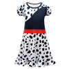 Kids Cruella Dress 2021 Cruella Dalmatian Dress Girls Halloween Cosplay Costumes ACcosplay