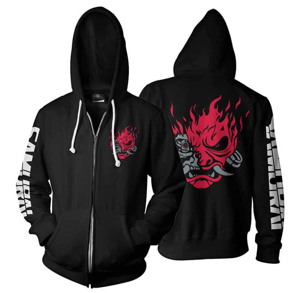 Cyberpunk Samurai Hoodies Jacket Game Cyberpunk 2077 3D Hoody