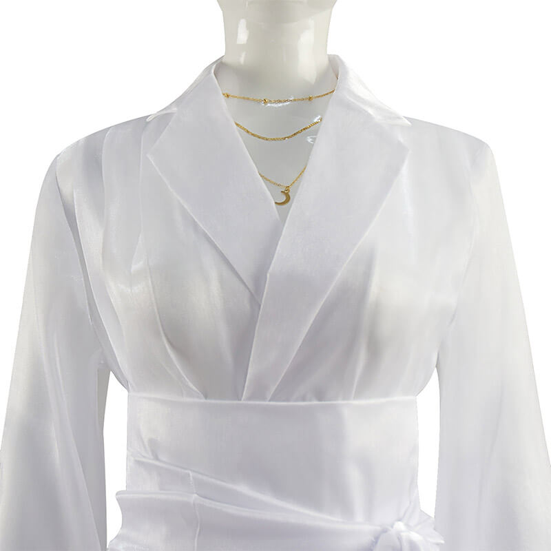 Diana Prince White Dress Wonder Woman 1984 Cosplay Costumes Halloween Women Dress
