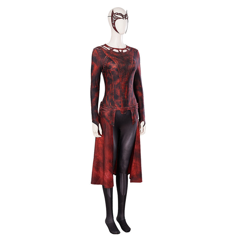 Doctor Strange 2 Scarlet Witch Cosplay Costume Wanda New Suit Halloween Outfit