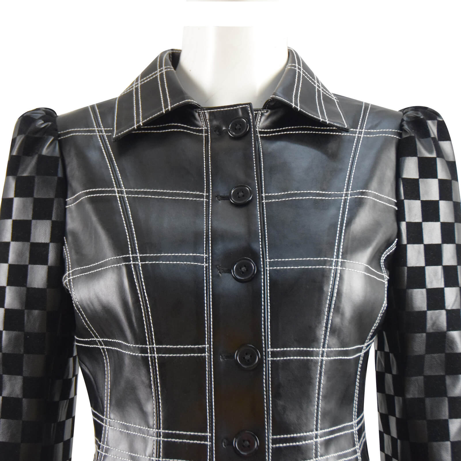Cruella de Vil Cruella 2021 Costumes Outfits Emma Stone Leather Jacket Skirt Suit