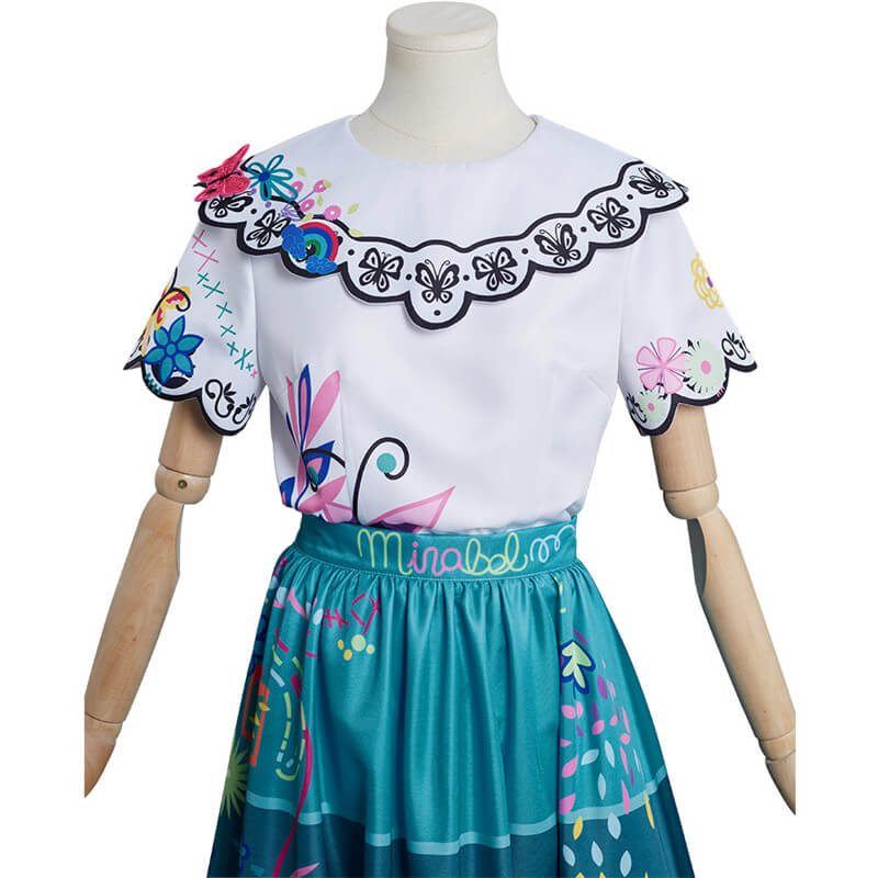 Encanto Cosplay Dress Mirabel Madrigal Costume Princess Magical Outfit ACcosplay