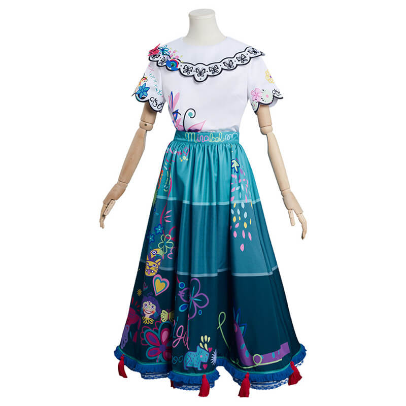 Encanto Cosplay Dress Mirabel Madrigal Costume Princess Magical Outfit ACcosplay, S Encanto Cosplay Dress Mirabel Madrigal Costume Princess Magical Outfit ACcosplay, S