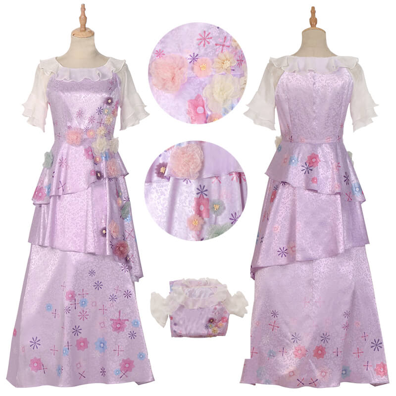 2022 Encanto Isabella Dress Kids Princess Halloween Cosplay Costumes ACcosplay