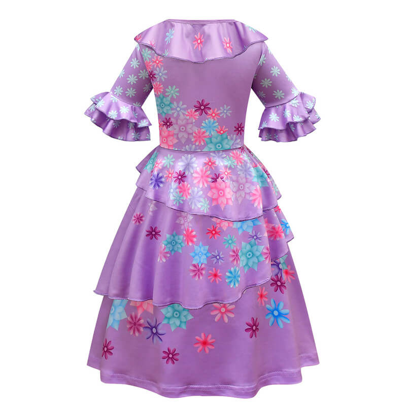 Encanto Isabela Dress Isabela Cosplay Costume Princess Magical Outfits for Girls