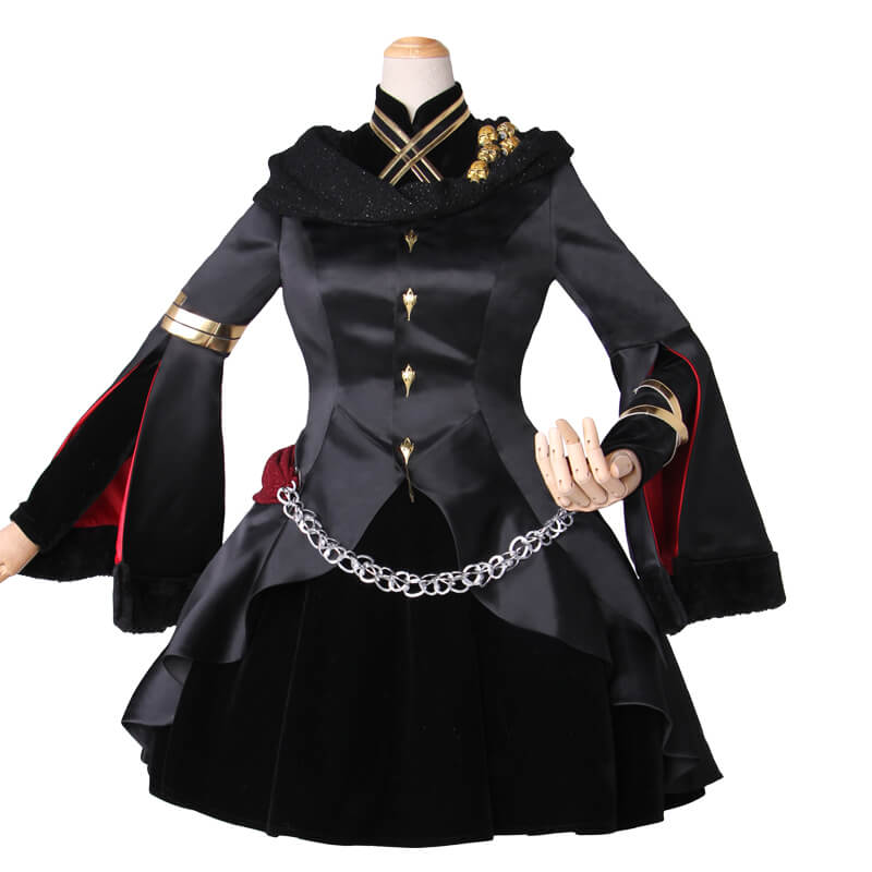 Fate Grand Order Black Formal Dress Uniform Lancer Ereshkigal Cosplay Costume, M Fate Grand Order Black Formal Dress Uniform Lancer Ereshkigal Cosplay Costume, M