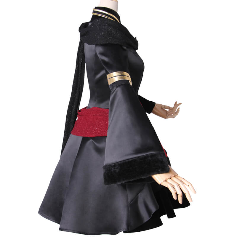 Fate Grand Order Black Formal Dress Uniform Lancer Ereshkigal Cosplay Costume, M Fate Grand Order Black Formal Dress Uniform Lancer Ereshkigal Cosplay Costume, M