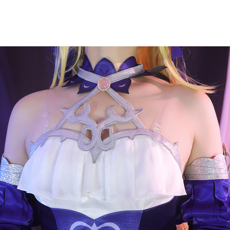 Genshin Impact Fischl Cosplay Fischl: Ein Immernachtstraum Uniform Anime Game Sexy Dress Suit