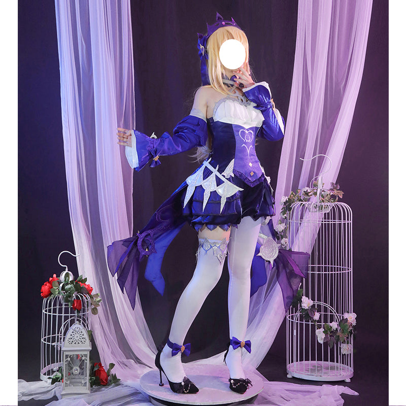 Genshin Impact Fischl Cosplay Fischl: Ein Immernachtstraum Uniform Anime Game Sexy Dress Suit