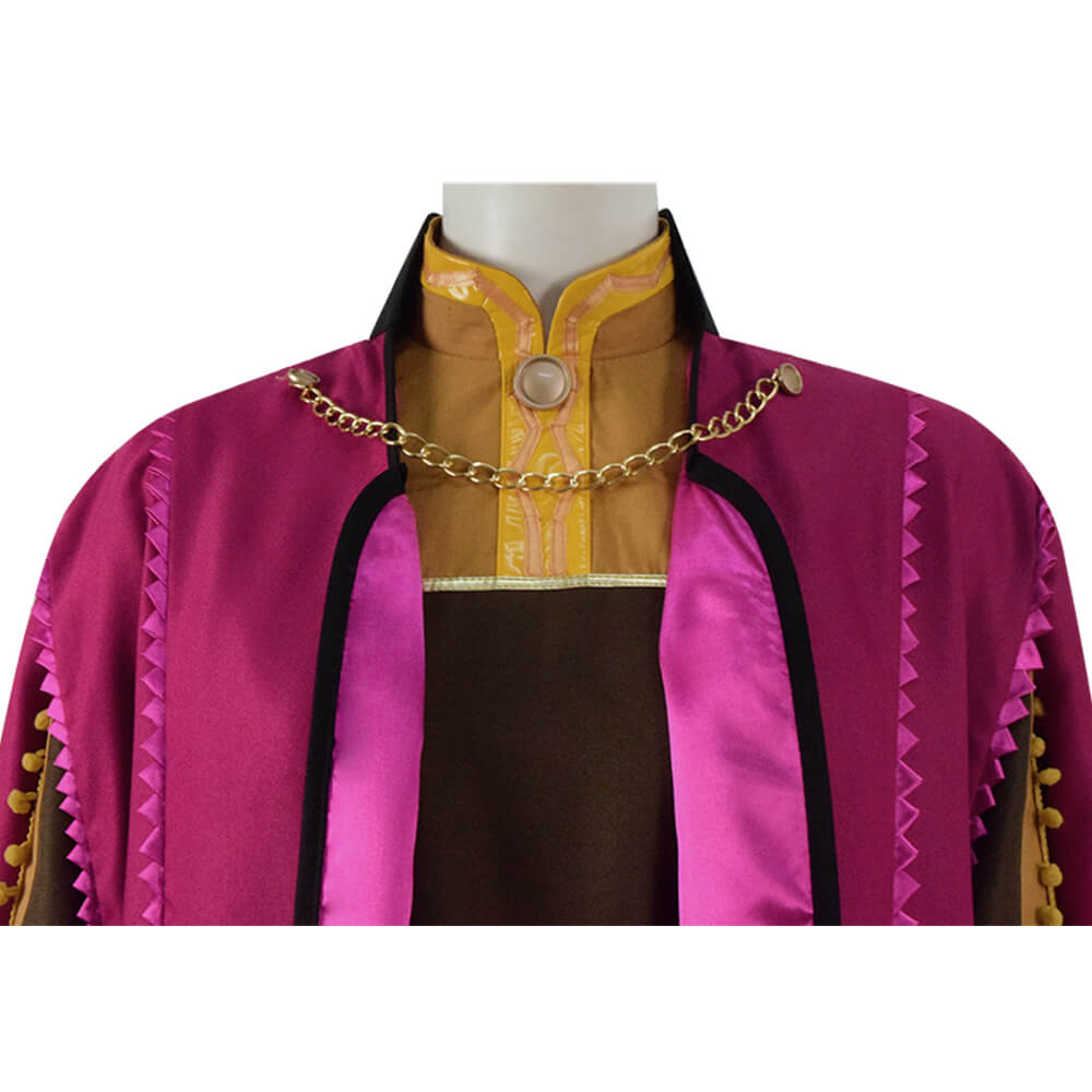Halloween Frozen 2 Princess Anna Cosplay Costume For Adults Halloween Frozen 2 Princess Anna Cosplay Costume For Adults
