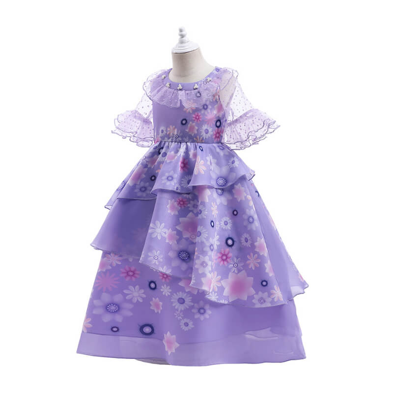 Phenas Isabella Encanto Costume for Girls Dress Outfit Cosplay