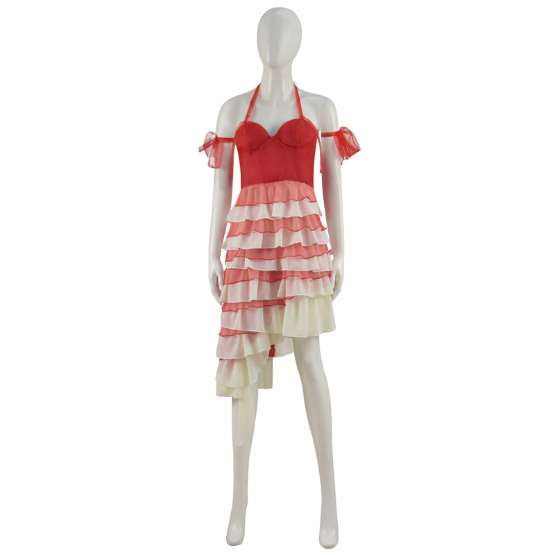 Harley Quinn Red Dress Plus Size The Suicide Squad 2 Cosplay Costumes, L Harley Quinn Red Dress Plus Size The Suicide Squad 2 Cosplay Costumes, L
