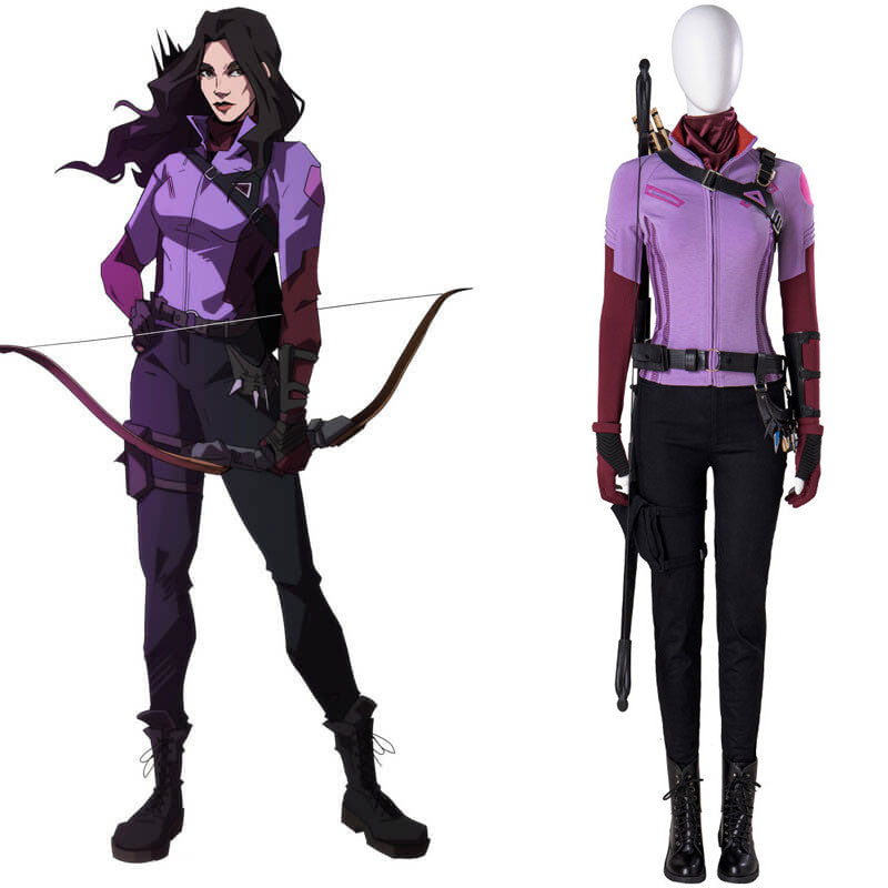 Hawkeye Kate Bishop Costumes 2021 Uniform Cosplay Suit Halloween Costumes