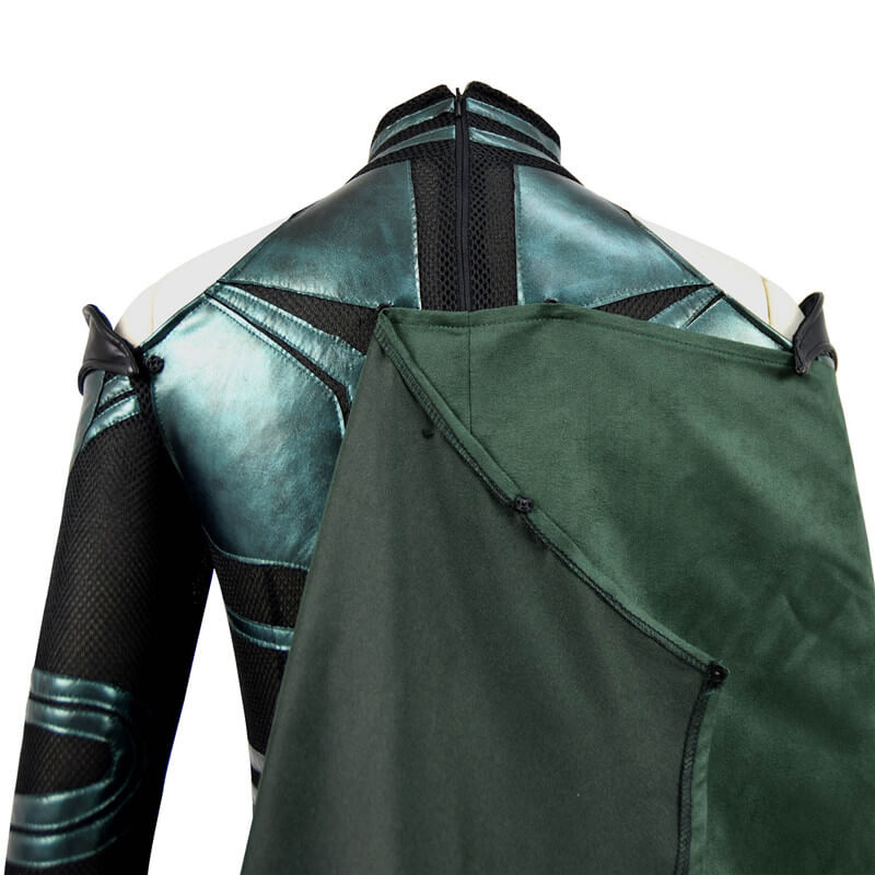 Hela Costume Thor 3 Ragnarok Women Halloween Bodysuit Cloak Cosplay Suit