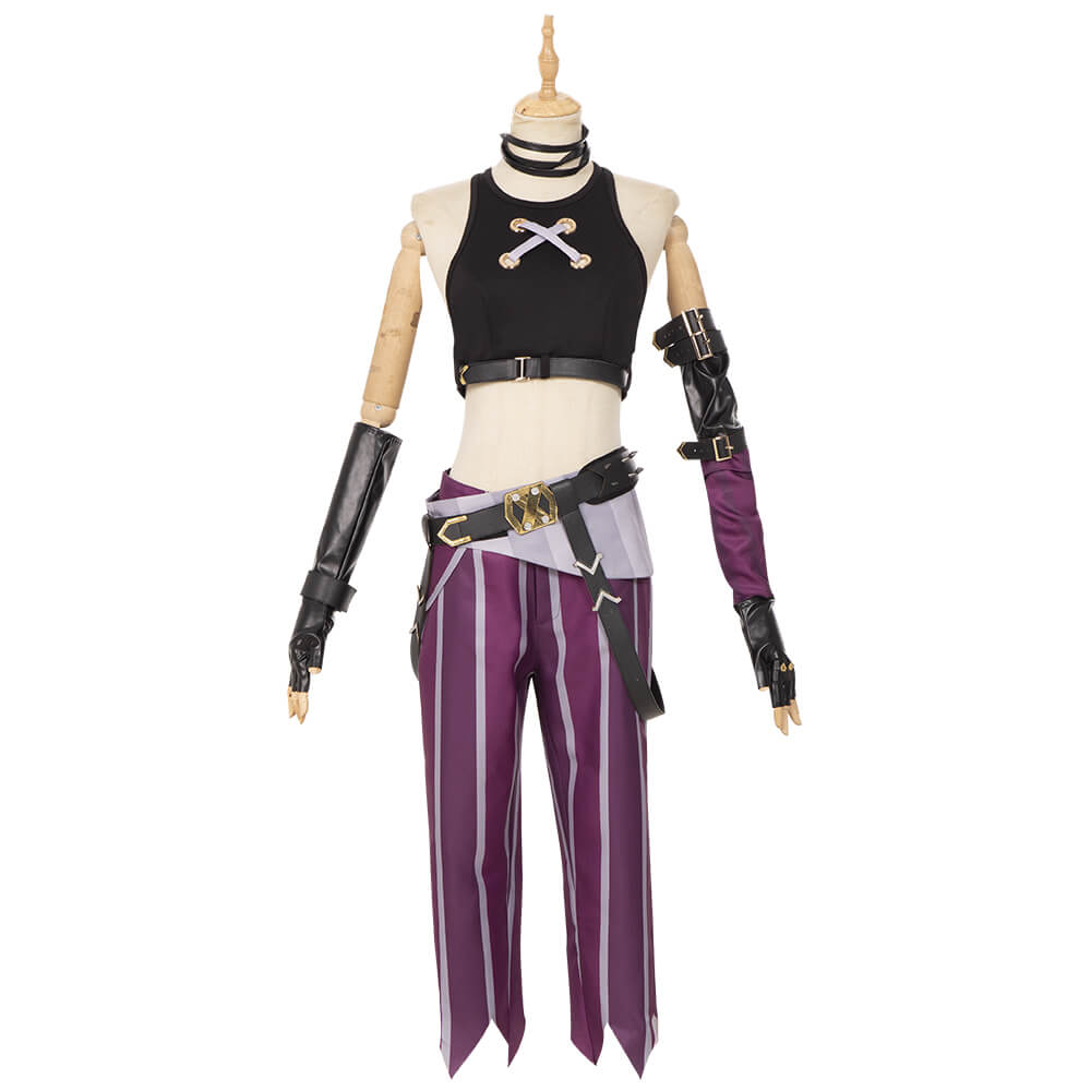 Jinx Cosplay League of Legends Jinx Arcane Outfit LOL Arcane Outfit Halloween Cosplay Costumes