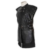 Game of Thrones 5 Jon Snow Costume Black PU Jacket Full Outfits Mens Halloween Cosplay - ACcosplay