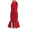 Kids Cruella Red Dress Cruella De Vil Girls Cosplay Costumes Halloween Kids Outfits