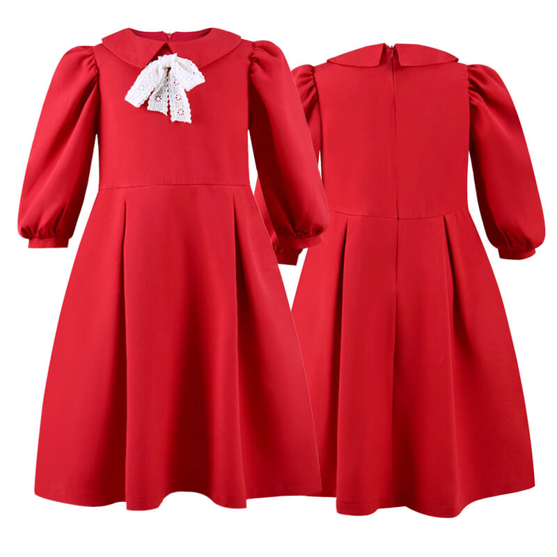 Orphan First Kill Red Dress 2022 Kids Esther Albright Dress Cosplay Costume ACcosplay