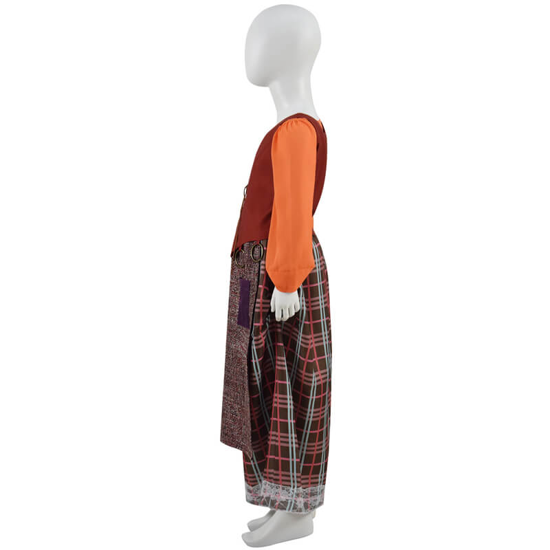 Kids Mary Sanderson Costumes Hocus Pocus 2 Halloween Carnival Cosplay Costumes Dress