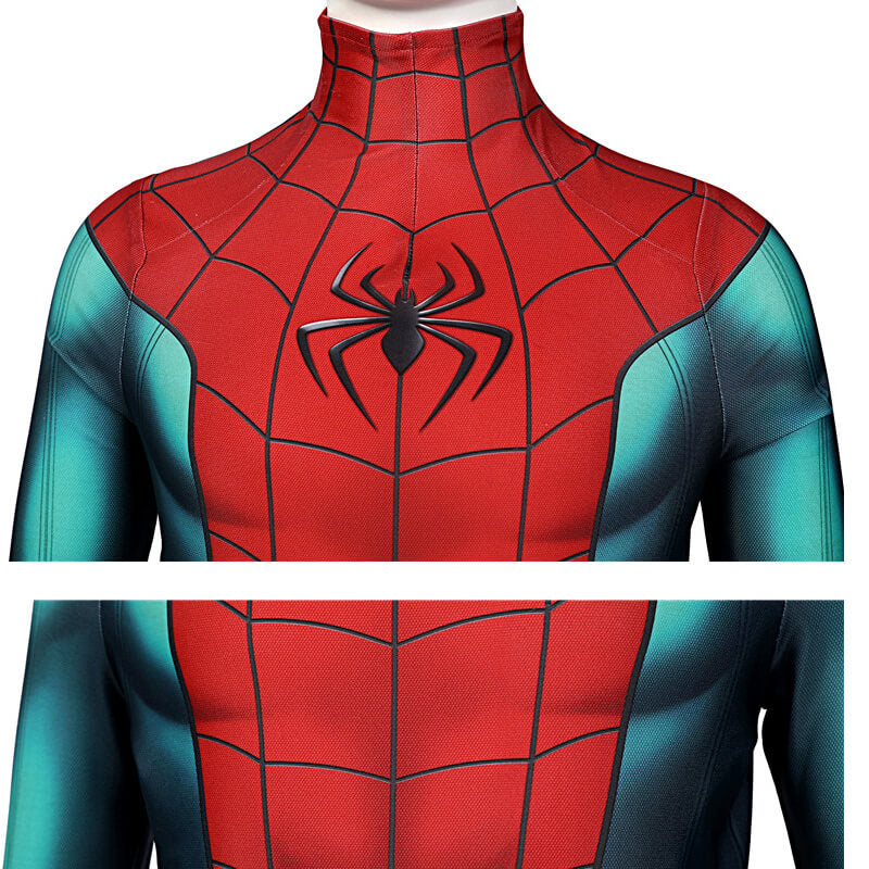 PS5 Miles Morales Spiderman Cosplay Costume Spider-man Spandex Bodysuit  Hallween