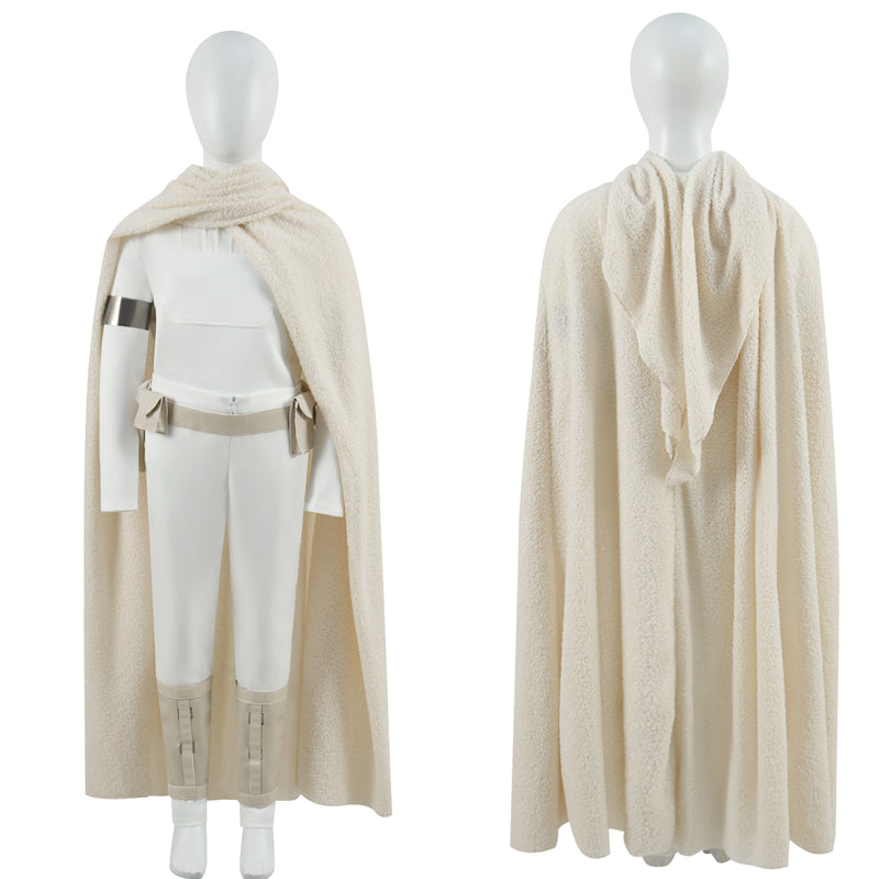 Kids Padme Amidala Costume Outfits Star Wars Padme Cosplay White Battle Outfit ACcosplay