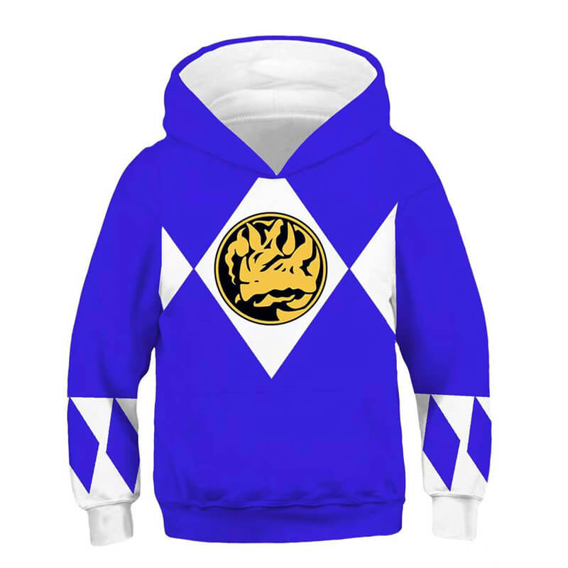 Power Rangers Zach Red Ranger Blue Ranger Fleece Hoodie Toddler To