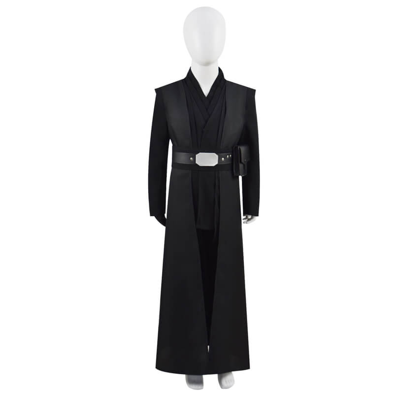 Kids Star Wars Anakin Skywalker Cosplay Outfit Boys Black Robe Halloween Costume ACcosplay
