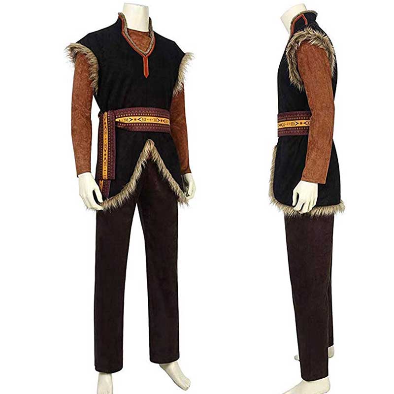 ACcosplay Frozen Kristoff Cosplay Costumes Mens Halloween Outfit - ACcosplay