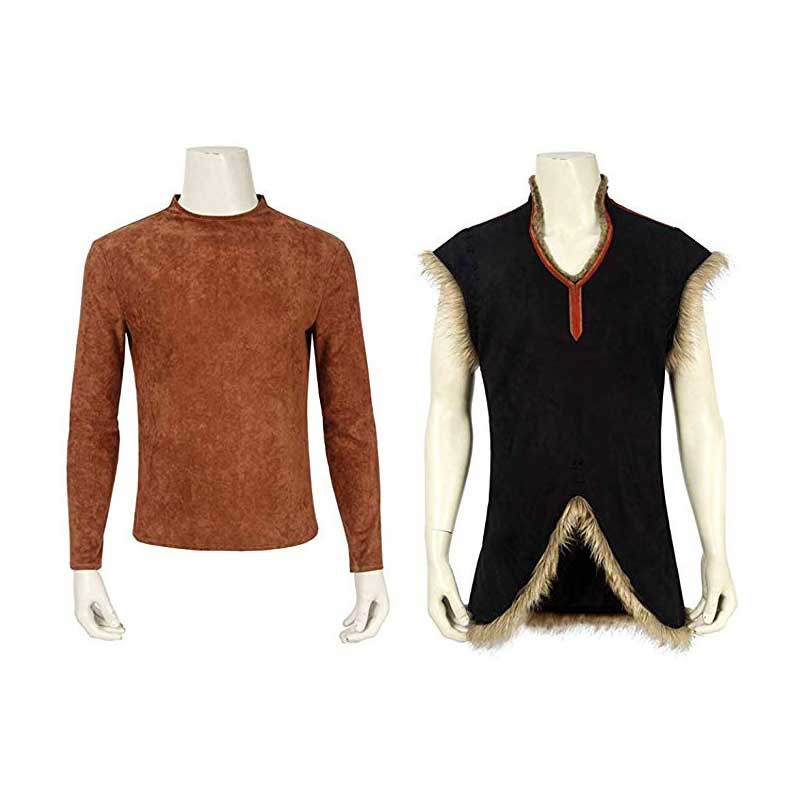 ACcosplay Frozen Kristoff Cosplay Costumes Mens Halloween Outfit - ACcosplay