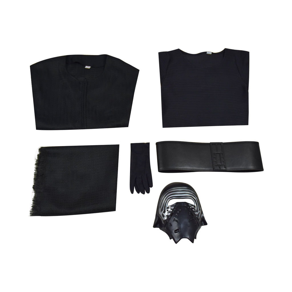 Kylo Ren Black Cosplay Costume Star Wars VII: The Force Awakens Halloween Costumes
