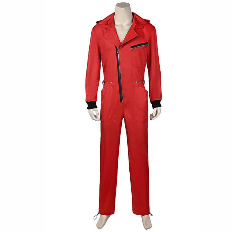 Adult Unisex Money Heist Halloween Costume Red Jumpsuit Cosplay :  Amazon.ca: Clothing, Shoes & Accessories