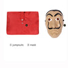 La casa de Papel Money Heist Season 5 Jumpsuits Red Uniform Cosplay Costumes with Mask