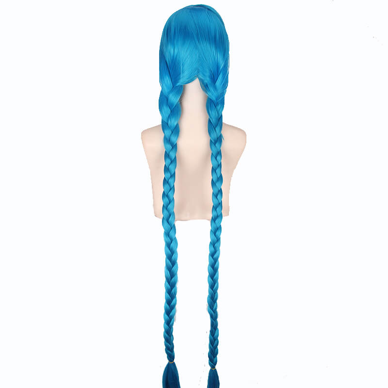 League of Legends LOL Jinx Wig Cosplay Game Arcane Linx Long Blue Wig ACcosplay