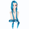 League of Legends LOL Jinx Wig Cosplay Game Arcane Linx Long Blue Wig ACcosplay