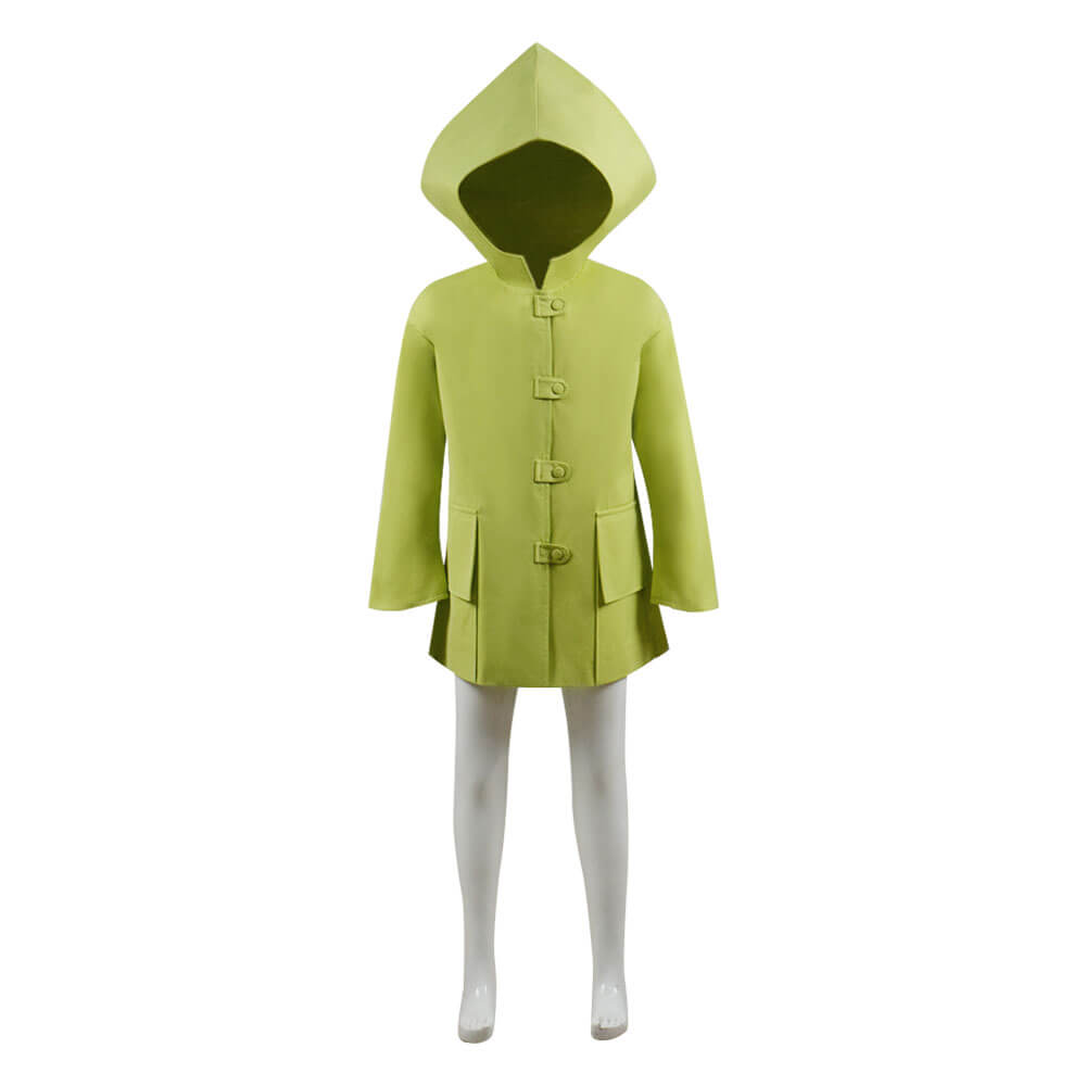 Kids Adults Little Nightmares Six Raincoat Coat Hooded Jacket Cosplay Costume