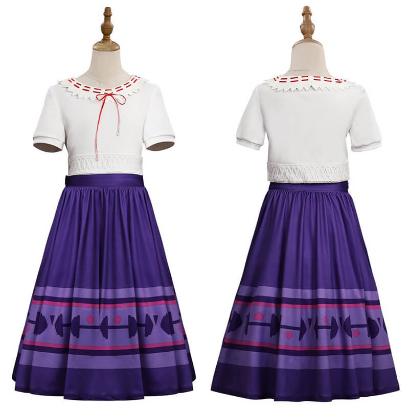Luisa Encanto Costume Kids Girls Luisa Madrigal Cosplay Dress Outfit ACcosplay