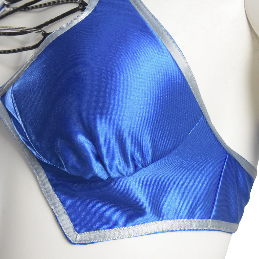 Womens Kitana Mortal Kombat Costume Sexy Halloween Cosplay Costume Set