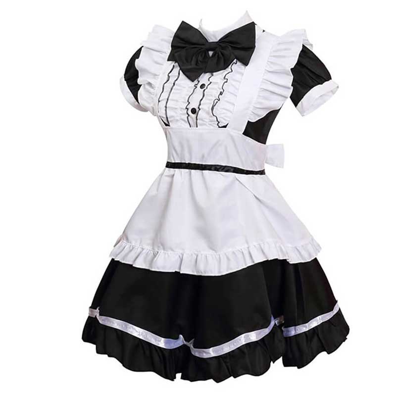 Lolita Dress French Apron Maid Fancy Dress Women Cat Ear Costume ACcosplay