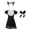 Lolita Dress French Apron Maid Fancy Dress Women Cat Ear Costume ACcosplay