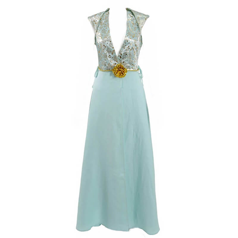 Game of Thrones Queen Margaery Tyrell Cosplay Blue Dress Costume, XXL / Women Game of Thrones Queen Margaery Tyrell Cosplay Blue Dress Costume, XXL / Women