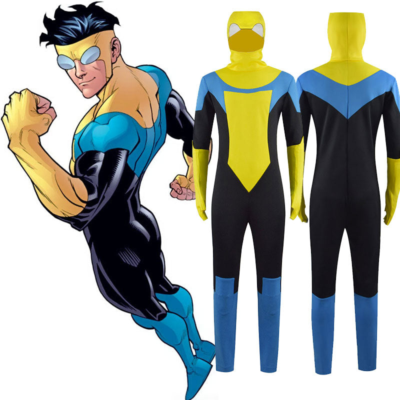 Invincible Cosplay Mark Grayson Superhero Costume Cosplay Bodysuit ACcosplay