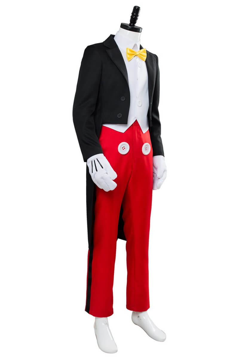 Mickey Mouse Costumes Tuxedo Halloween Cosplay Costume Magician Uniform Suit