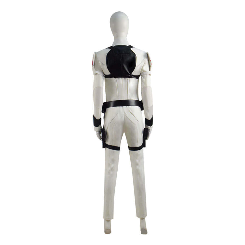 Black Widow Costumes Natalia Romanova White Suit Cosplay Costume Jumpsuit