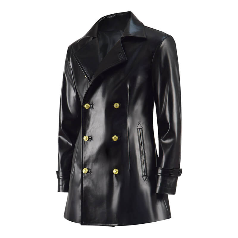 ACcosplay 8th Doctor Leather Jacket Coat Doctor Who Eighth Doctor Coat Cosplay Costumes