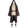 Star Wars Obi Wan Kenobi Cosplay Costume Mens Halloween Outfit Tunic Hooded Robe